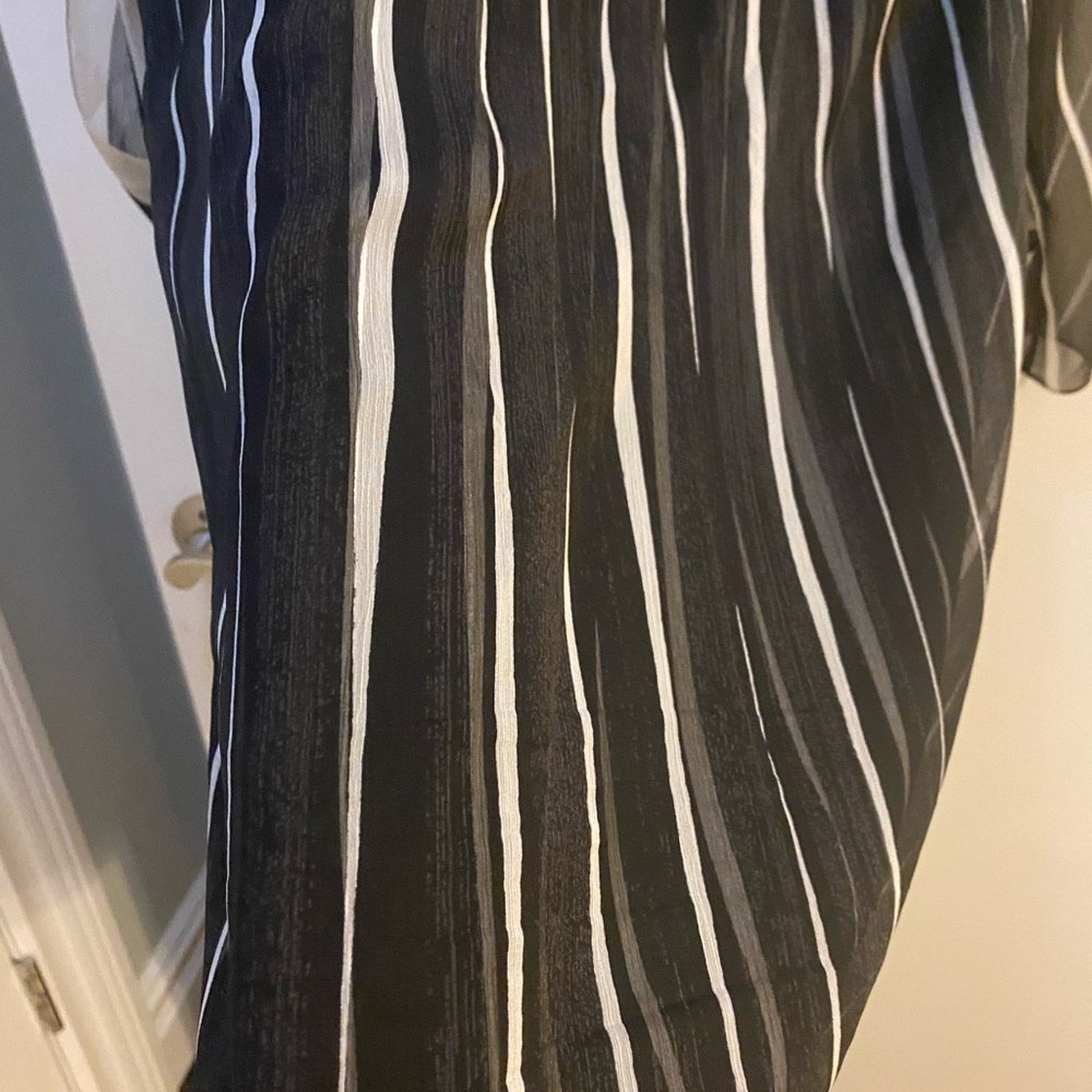 Halston Heritage Striped Mini Dress - Picture 4 of 7